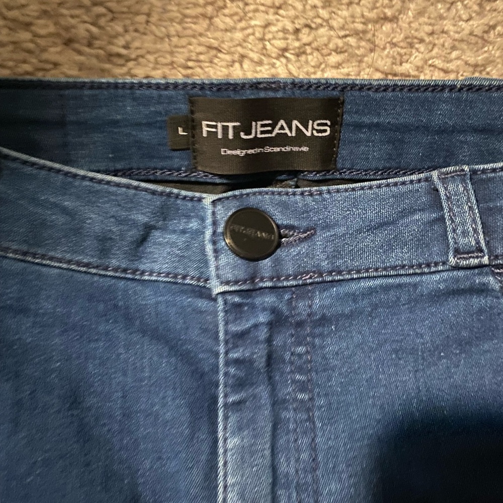 FITJEANS Womens Blue Denim Jeans